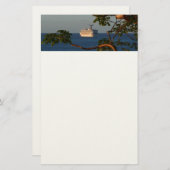 Sail Away op Sunset I Cruise Vacation Briefpapier (Voorkant / Achterkant)