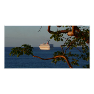 Sail Away op Sunset I Cruise Vacation Perfect Poster
