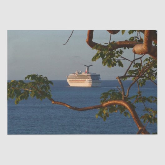 Sail Away op Sunset I Cruise Vacation Tissuepapier (Voorkant)