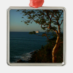 Sail Away op Sunset II Tropical Seascape Metalen Ornament