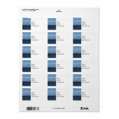 Sail Away Painterly Adresetiketten Etiket (Full Sheet)