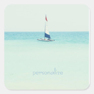 Sail Away Vierkante Sticker