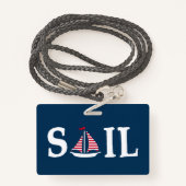 Sail Badge (Achterkant met draagriem)