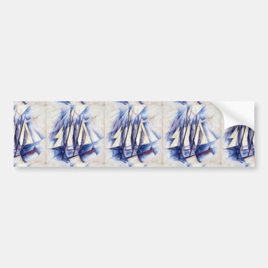 Sail-bewegingen Bumpersticker (Voorkant)
