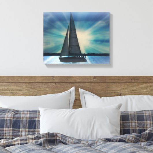 Sail Boat Canvas Wrap (Insitu (Slaapkamer))