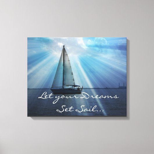 Sail Boat Canvas Wrap Afdruk (Voorkant)