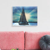 Sail Boat Canvas Wrap Afdruk (Insitu (Woonkamer))