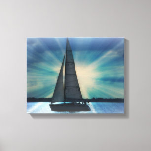 Sail Boat Canvas Wrap Afdruk