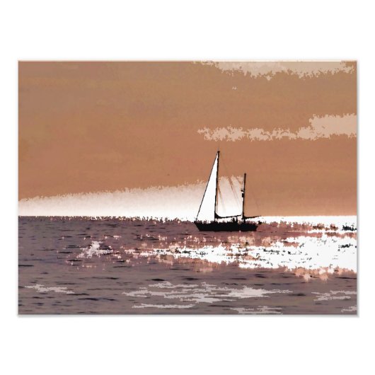 SAIL BOAT FOTO AFDRUK (Voorkant)