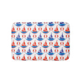 Sail Boat Pattern Badmat (Voorkant)