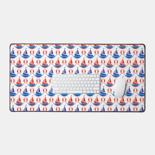 Sail Boat Pattern Bureaumat (Keyboard & Muis)