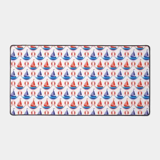 Sail Boat Pattern Bureaumat (Voorkant)