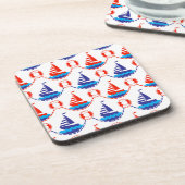 Sail Boat Pattern Drankjes Onderzetter (Linkerzijde)