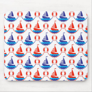 Sail Boat Pattern Muismat