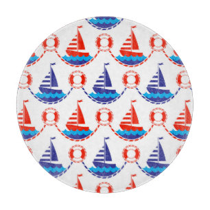 Sail Boat Pattern Snijplank