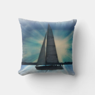 Sail Boat Pillow Kussen