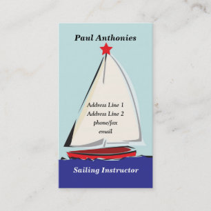 Sail Boat-profielkaart Visitekaartje