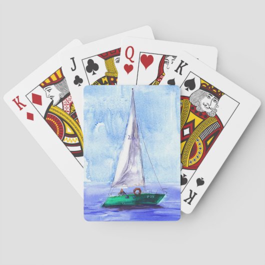 "Sail Boat"-speelkaarten Pokerkaarten (Achterkant)