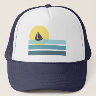 Sail Boat Trucker Hat | Retro Trucker Hat Pet