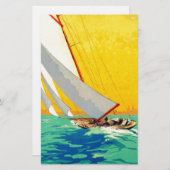 Sail Boats, Frans reizen Briefpapier (Voorkant / Achterkant)