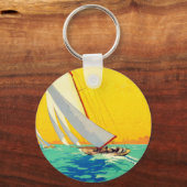 Sail Boats, Frans reizen Sleutelhanger (Voorkant)