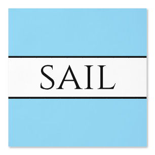 SAIL Fun Geraffineerde Lichtblauw Zwart Wit Strepe Behang