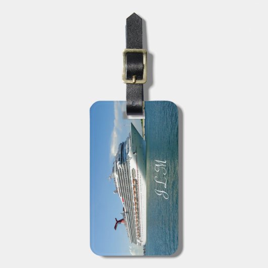 Sail Monogrammen instellen Bagagelabel (Voorkant verticaal)