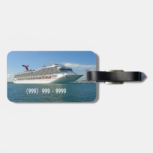 Sail Monogrammen instellen Bagagelabel (Achterkant horizontaal)