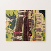 Sail Motor Boat  Antiek Nautisch Legpuzzel (Horizontaal)