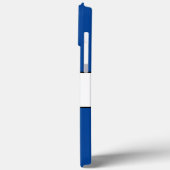 SAIL Nautische Sportieve Vet Diepblauw Witte Strep Case-Mate iPhone Case (Achterkant / Links)