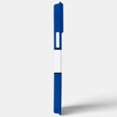 SAIL Nautische Sportieve Vet Diepblauw Witte Strep Case-Mate iPhone Case (Achterkant / Rechts)