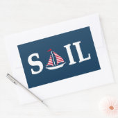 Sail Rechthoekige Sticker (Envelop)