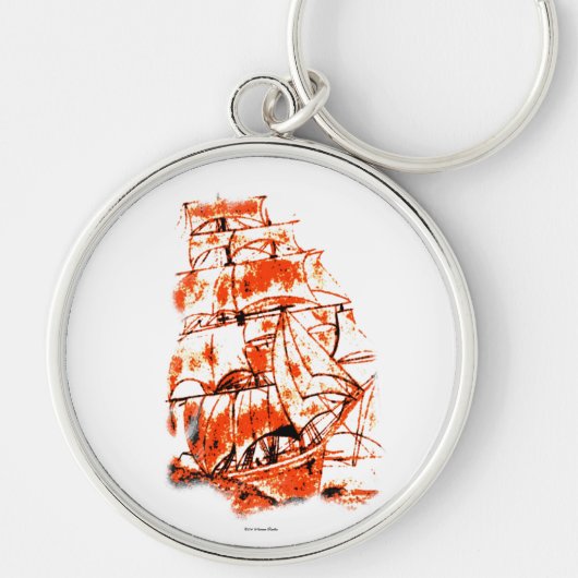 Sail Ship Sleutelhanger (Voorkant)