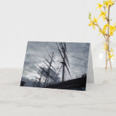 Sail Ship Wenskaart Kaart (Gele Bloem)