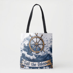 "Sail the Unknown" - Nautisch geïnspireerd ontwerp Draagtas
