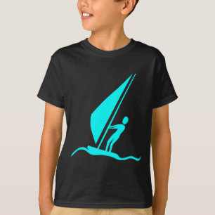 Sailboarding - Cyaan T-shirt
