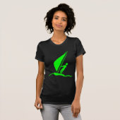 Sailboarding - Green T-shirt (Voorkant volledig)