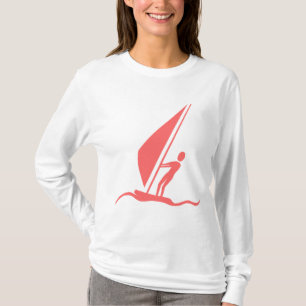 Sailboarding - Tropisch roze T-shirt