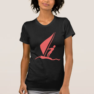 Sailboarding - Tropisch roze T-shirt