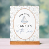 Sailboat Baby Shower Games - Candy Jar Guessing  (Neutre)
