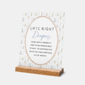 Sailboat Baby Shower Games - Late Night Diaper (Angle)