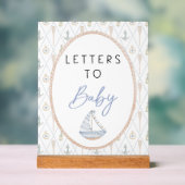 Sailboat Baby Shower Games - Letters to Baby (Neutre)