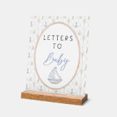 Sailboat Baby Shower Games - Letters to Baby (Angle)
