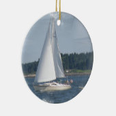 Sailboat Bubbles Ornament (Rechts)