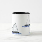 sailboat coffee cup mug (Centre)