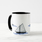 sailboat coffee cup mug (Devant gauche)