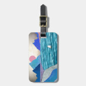 Sailboat Cove Landschap Bagagelabel (Voorkant verticaal)