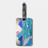 Sailboat Cove Landschap Bagagelabel (Achterkant verticaal)