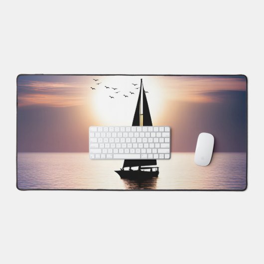 Sailboat et Seagull Sunset Scene (Clavier et souris)