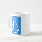 Sailboat koffie mok (Voorkant links)